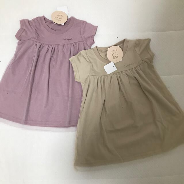 チュニック　80cm 90cm キッズ/ベビー/マタニティのキッズ服女の子用(90cm~)(Tシャツ/カットソー)の商品写真