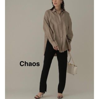 カオス(CHAOS)のChaos シルクコンミラノリブスリムパンツ(カジュアルパンツ)