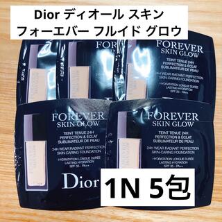ディオール(Dior)のDior ディオール スキン フォーエヴァー フルイド グロウ 1N 5包(ファンデーション)
