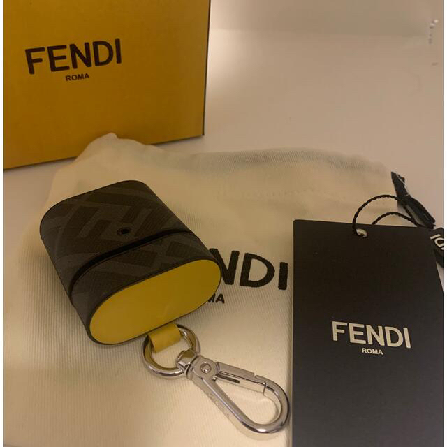 ★新品未使用★ FENDI AirPods ケース ffロゴ　イエロー