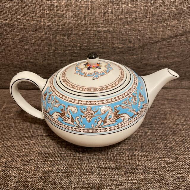 WEDGWOOD - ウェッジウッド フロレンティーン ターコイズ ティーポット