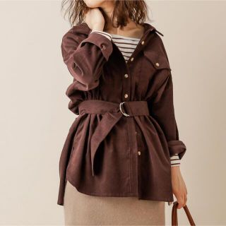 ナチュラルクチュール(natural couture)のnatural couture コーデュロイシャツ　ベルト付き(シャツ/ブラウス(長袖/七分))