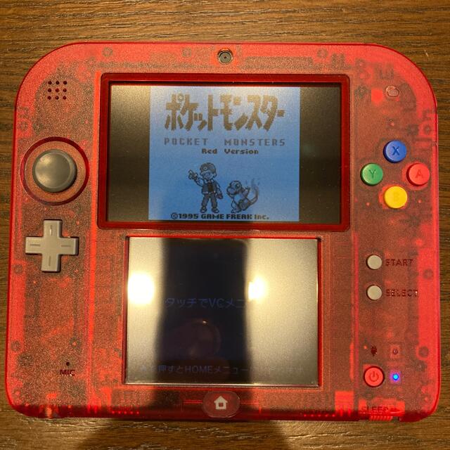 ニンテンドー2DS(ニンテンドー2DS)の【美品】ニンテンドー2DS限定DLポケモン赤 エンタメ/ホビーのゲームソフト/ゲーム機本体(携帯用ゲーム機本体)の商品写真