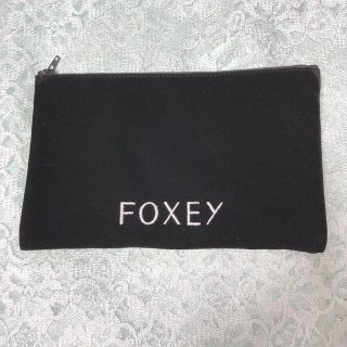 フォクシー(FOXEY)のFOXEY ポーチ　黒　ベロア(ポーチ)