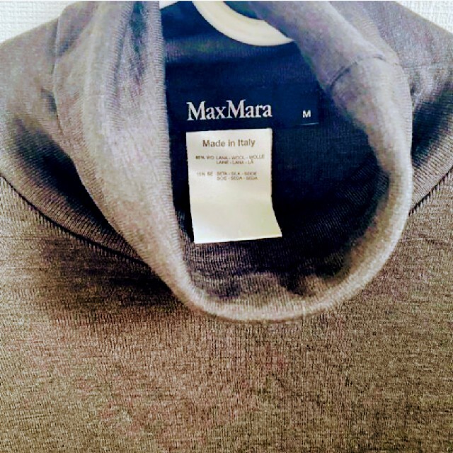 Max Mara(マックスマーラ)のイタリア製 MaxMara マックスマーラ カットソー インナー ハイネック レディースのトップス(カットソー(長袖/七分))の商品写真