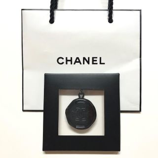 シャネル CHANEL 方位磁石付き CC ココマーク スポーツ sports キーホルダー キーリング ナイロンキャンバス ブラック