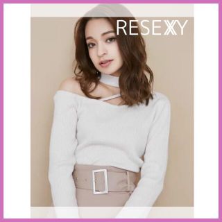 リゼクシー(RESEXXY)の♡RESEXXY リゼクシー アシメチョーカー ニットトップス ♡(カットソー(長袖/七分))