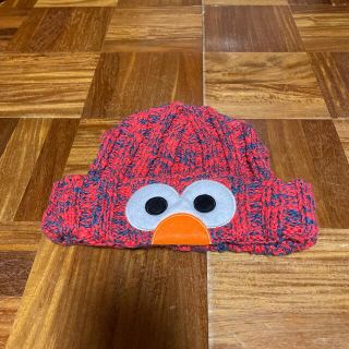 セサミストリート(SESAME STREET)の【美品】エルモニット帽(ニット帽/ビーニー)