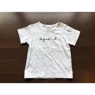 アニエスベー(agnes b.)のアニエスベー  baby ロゴ Tシャツ　18m(Ｔシャツ)