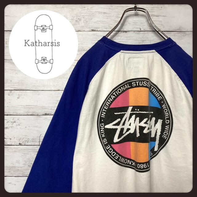 stussy ラグラン袖 七分丈シャツ