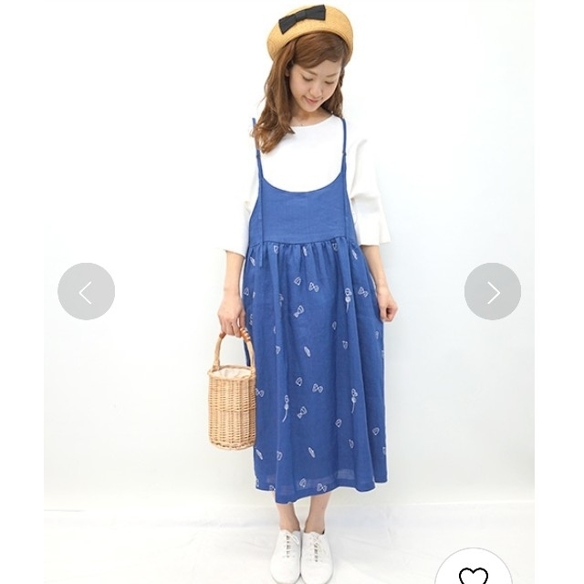 美品☆haupia/ハウピア シジミチョウのステップワンピース☆