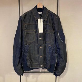 サカイ(sacai)の未使用 SACAI APC デニムジャケットINTERACTION  EIMI(Gジャン/デニムジャケット)