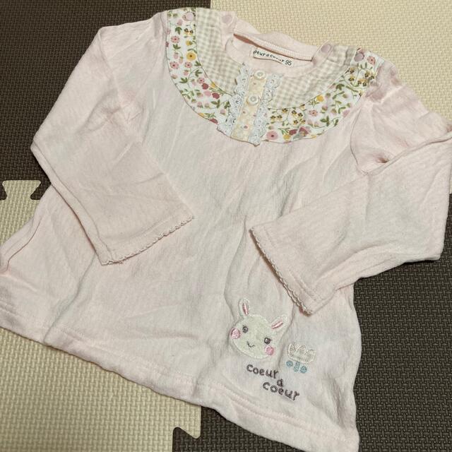 coeur a coeur(クーラクール)のクーラクール♡春物長袖カットソー/95 キッズ/ベビー/マタニティのキッズ服女の子用(90cm~)(Tシャツ/カットソー)の商品写真