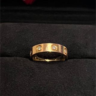 カルティエ(Cartier)のCartier (カルティエ) ミニラブリング　ピンクゴールド／8Pダイヤ(リング(指輪))