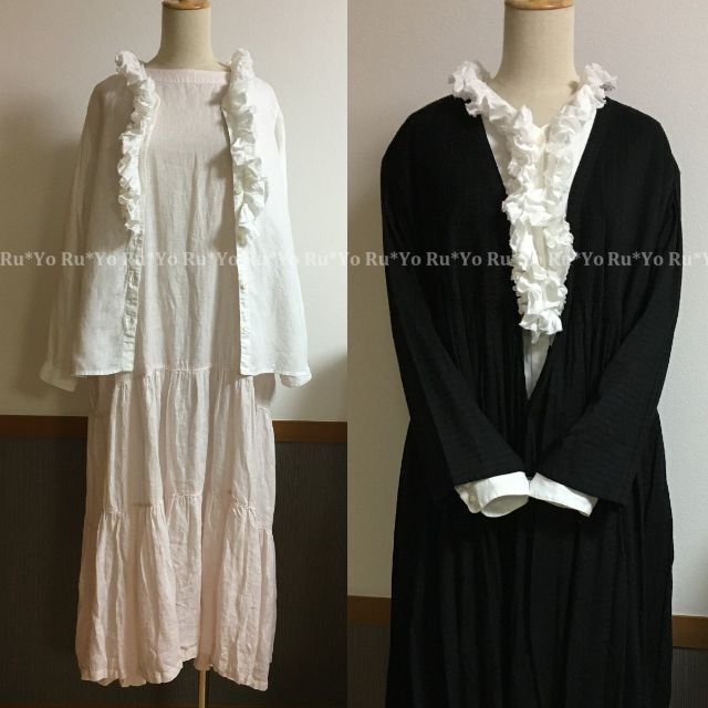 nest Robe(ネストローブ)の【nest Robe】フリルフロントシャツ レディースのトップス(シャツ/ブラウス(長袖/七分))の商品写真