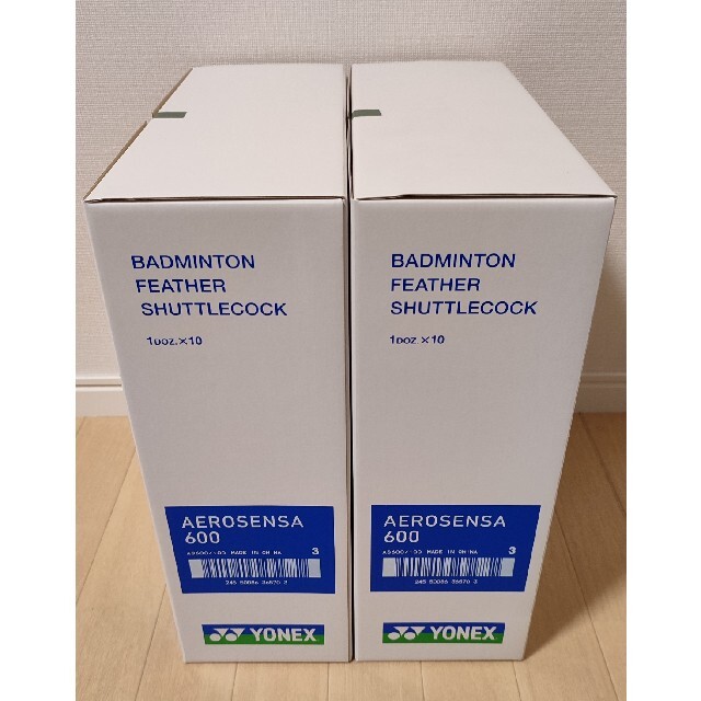 YONEX(ヨネックス)のヨネックス　バドミントンシャトル　エアロセンサ600　3番　新品 2箱240個 スポーツ/アウトドアのスポーツ/アウトドア その他(バドミントン)の商品写真