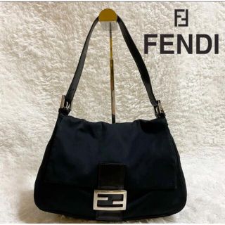 美品　ヴィンテージ 　FENDI マンマバケット　ブラック　訳あり