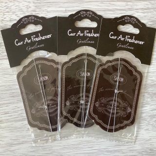 サボン(SABON)のSABON カーエアフレッシュナー 3枚セット ジェントルマン(車内アクセサリ)