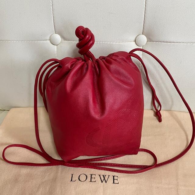 貴重 未使用 LOEWE オールド ロエベ ナッパレザー ショルダー バッグ