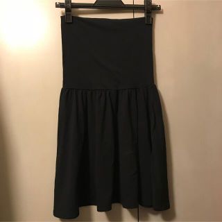 ダブルクローゼット(w closet)のジャージー素材 スカート 黒 未使用(ミニスカート)