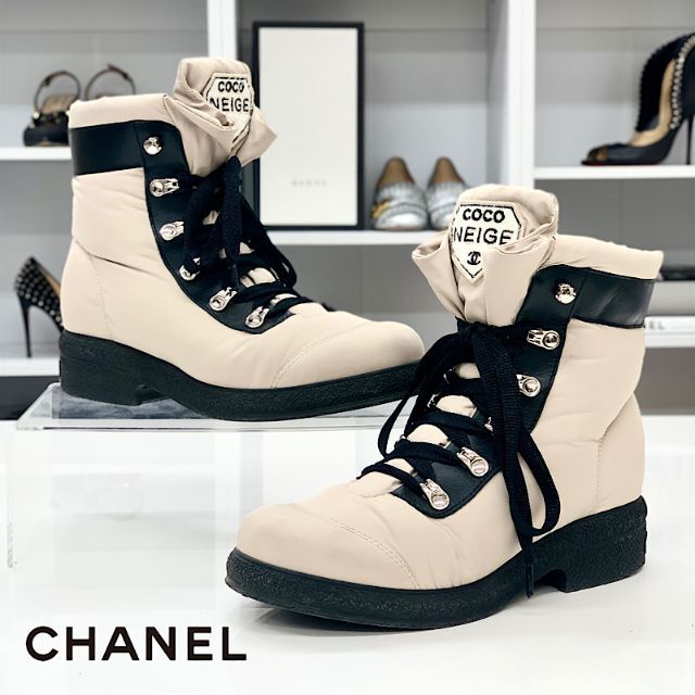 男性に人気！ レザー ナイロン シャネル 3830 - CHANEL レースアップ