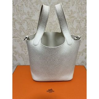 エルメス(Hermes)の☆正規超美品☆エルメス　ピコタン　ハンドバッグ　トリヨンクレマンス　ホワイト♪(ハンドバッグ)