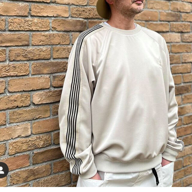 16800円非対面取引 本物 確認 needles トラッククルーネックシャツ L