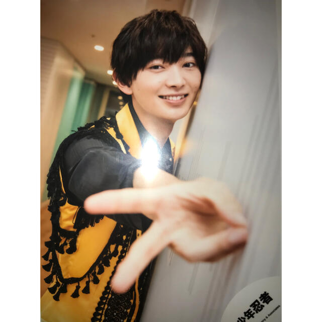 ジャニーズJr.(ジャニーズジュニア)の少年忍者 内村颯太くん ISLAND TV プロフィール写真撮影オフショット2 エンタメ/ホビーのタレントグッズ(アイドルグッズ)の商品写真