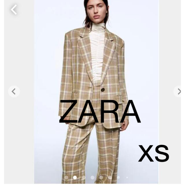 ZARA ブレザー　チェック柄　XS 新品未使用