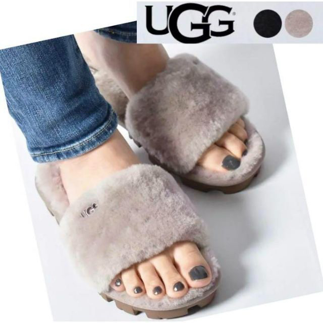 サンダル完売しました。。美品✨23.5～24cm✨UGG✨COZETTE✨ファーサンダル