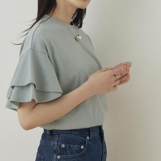 アダムエロぺ(Adam et Rope')のアダムエロペ　フレアスリーブカットプルオーバー　美品(Tシャツ(半袖/袖なし))