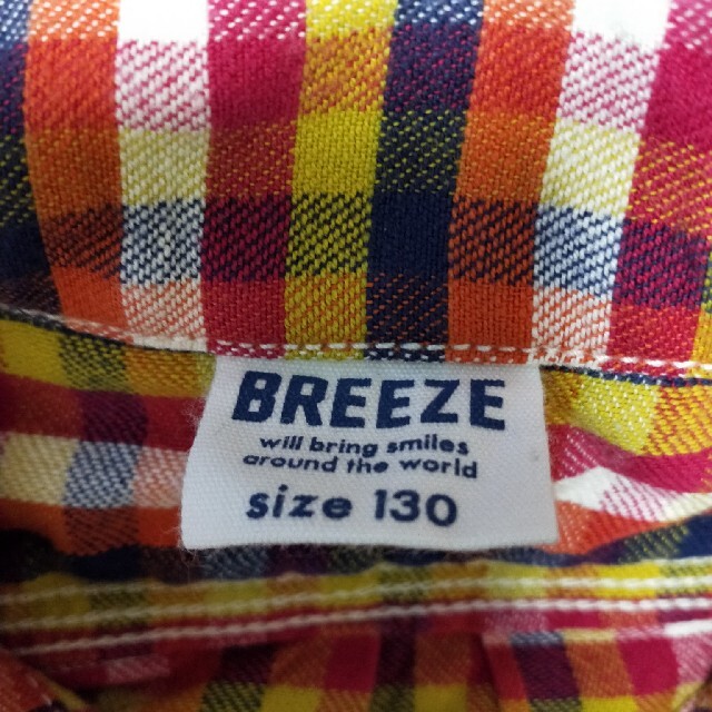 BREEZE　長袖シャツ　130センチ　男の子 キッズ/ベビー/マタニティのキッズ服男の子用(90cm~)(ブラウス)の商品写真