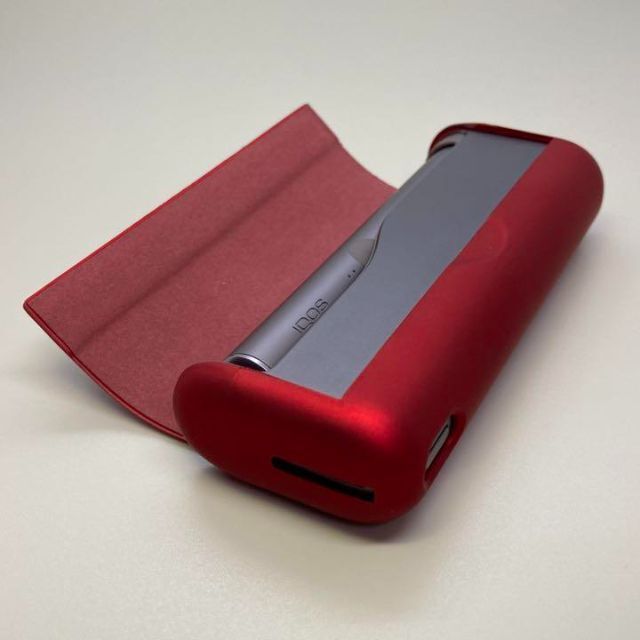 iqos イルマ プライム 専用 ケース ラップカバー 赤 ダークレッド メタ