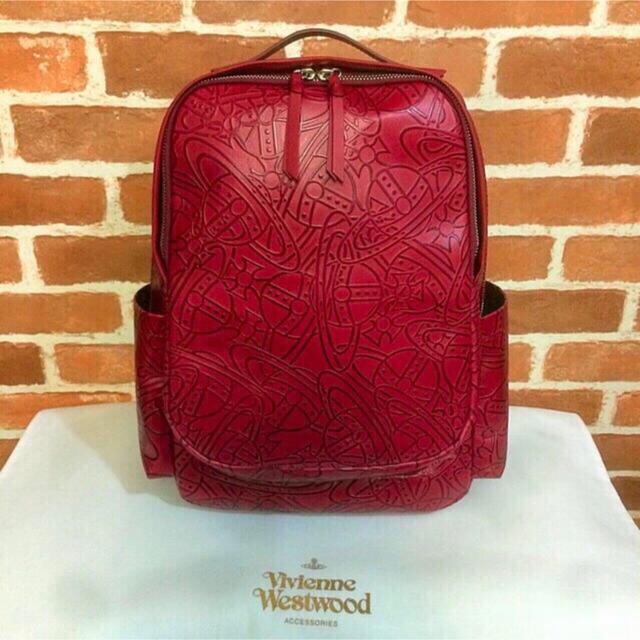 約縦37cm×横上部Vivienne Westwood リュック ボルドー 完売商品