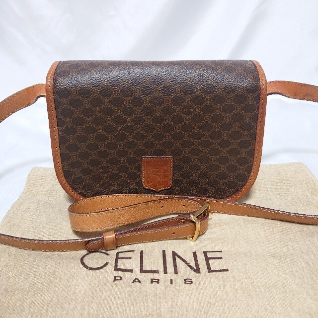 レディースCELINE マカダム柄 ショルダーバッグ