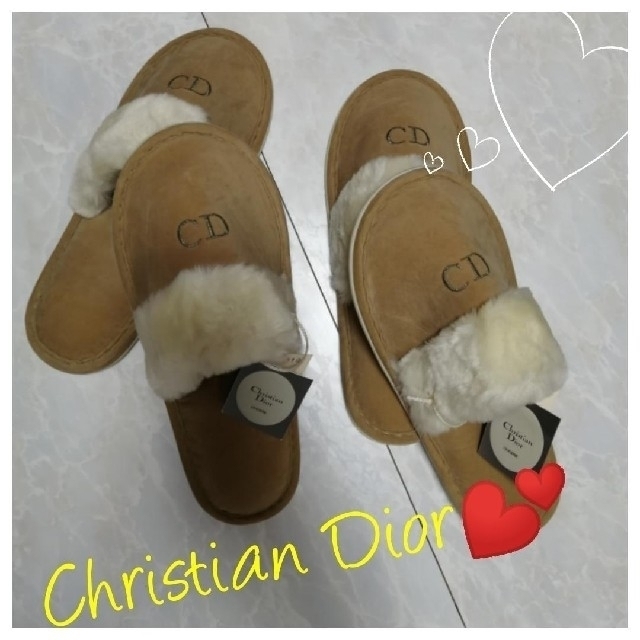 ????本日限定????✨【新品】Christian Dior????ムートンスリッパセット