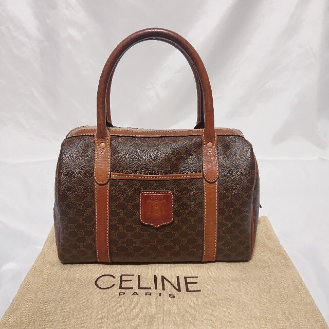 CELINE マカダム柄 ミニハンドバッグ