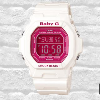 ベビージー(Baby-G)のBaby G 腕時計白×ピンク ☆新品未使用☆(腕時計)