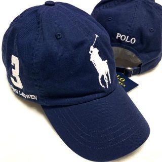 ポロラルフローレン(POLO RALPH LAUREN)のユニセックス 59cm 新品 ビッグポニー ベースボール キャップ / ネイビー(キャップ)