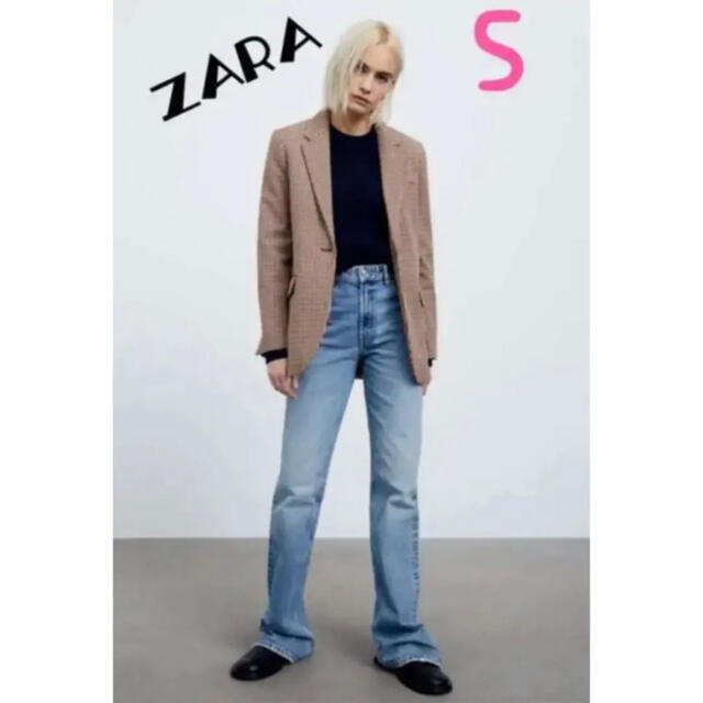 ZARA(ザラ)のZARA チェックブレザー　Sサイズ　新品未使用 レディースのジャケット/アウター(テーラードジャケット)の商品写真