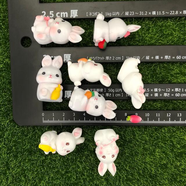 園芸小道具 ミニチュア DIY ガーデン うさぎ 置物 可愛い 雑貨 9点セットの通販 by yuki 新品未使用 ミニチュア動物4点セット