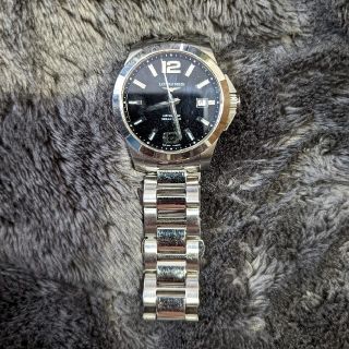 ロンジン(LONGINES)のLONGINES ロンジン コンクエスト 自動巻き Ｌ3.676.4.56.6(腕時計(アナログ))