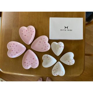 ハナエモリ(HANAE MORI)のHANAE MORI＊ハート型食器セット＊新品未使用＊着払い＊(食器)