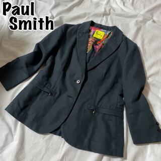 ポールスミス(Paul Smith)の派手チャラ！Paul Smith テーラードジャケット 裏地花柄 ブラック 42(テーラードジャケット)