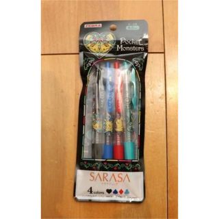 サラサ　クリップ☆ボールペン☆4色☆4本セット☆0.5mm☆ピカチュウ☆ポケモン(その他)