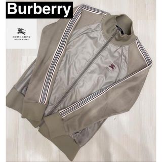 バーバリーブラックレーベル(BURBERRY BLACK LABEL)のバーバリー ロゴ入り！ナイロン タフタ 切替 ノバチェック トラックジャケット(ナイロンジャケット)