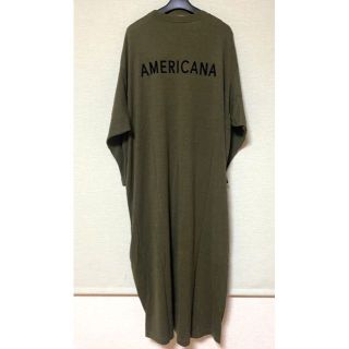 アメリカーナ(AMERICANA)のAmericana ☆ 美品 サイドZIP ワンピース(ロングワンピース/マキシワンピース)