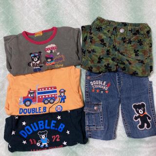 ダブルビー(DOUBLE.B)のダブルビー　100 トレーナー　90 長袖　デニム　パンツ　ズボン(Tシャツ/カットソー)