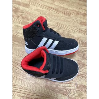 アディダス(adidas)のadidas ハイカット　箱なし　黒　14cm キッズシューズ(スニーカー)