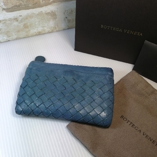 ボッテガヴェネタ(Bottega Veneta)の【専用】ボッテガ　小銭入れ　キーケース　ブルー　中古品(コインケース/小銭入れ)